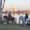 Panoramic view of Huelva, a Biosphere Certified destination blending sustainability and natural beauty.