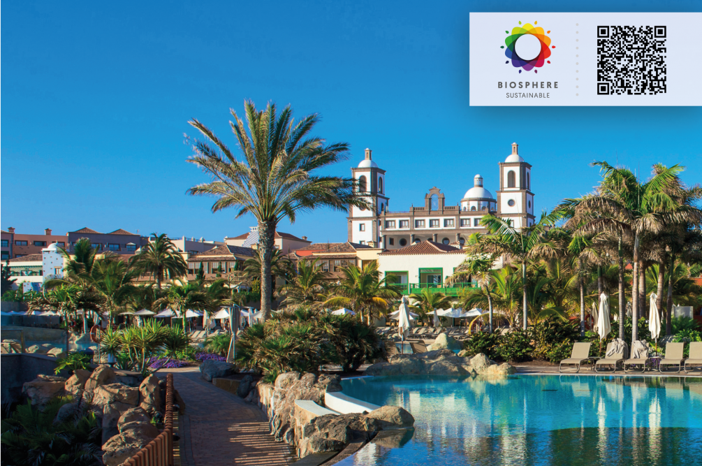 Hotel Lopesan Baobab Resort. Certificación Biosphere de 11 hoteles del grupo Lopesan en Gran Canaria.